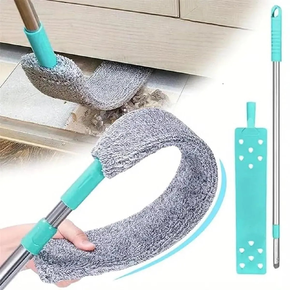 Silicone Microfiber Flexible Mop