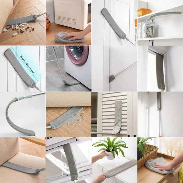 Silicone Microfiber Flexible Mop